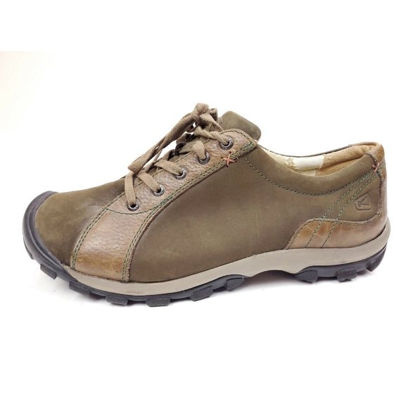 Womens Keen Briggs Hiking Shoes Sz 10 Brown Leather - Picture 1 of 11